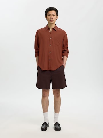 SELECTED Comfort Fit Skjorte i rød