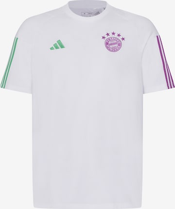 FC BAYERN MÜNCHEN T-Shirt 'FC Bayern München Teamline' in Weiß: predná strana