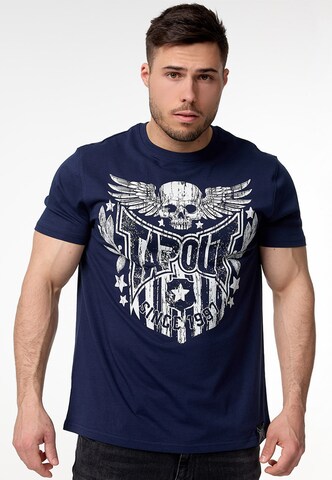 zils Tapout T-Krekls 'Westlake': no priekšpuses