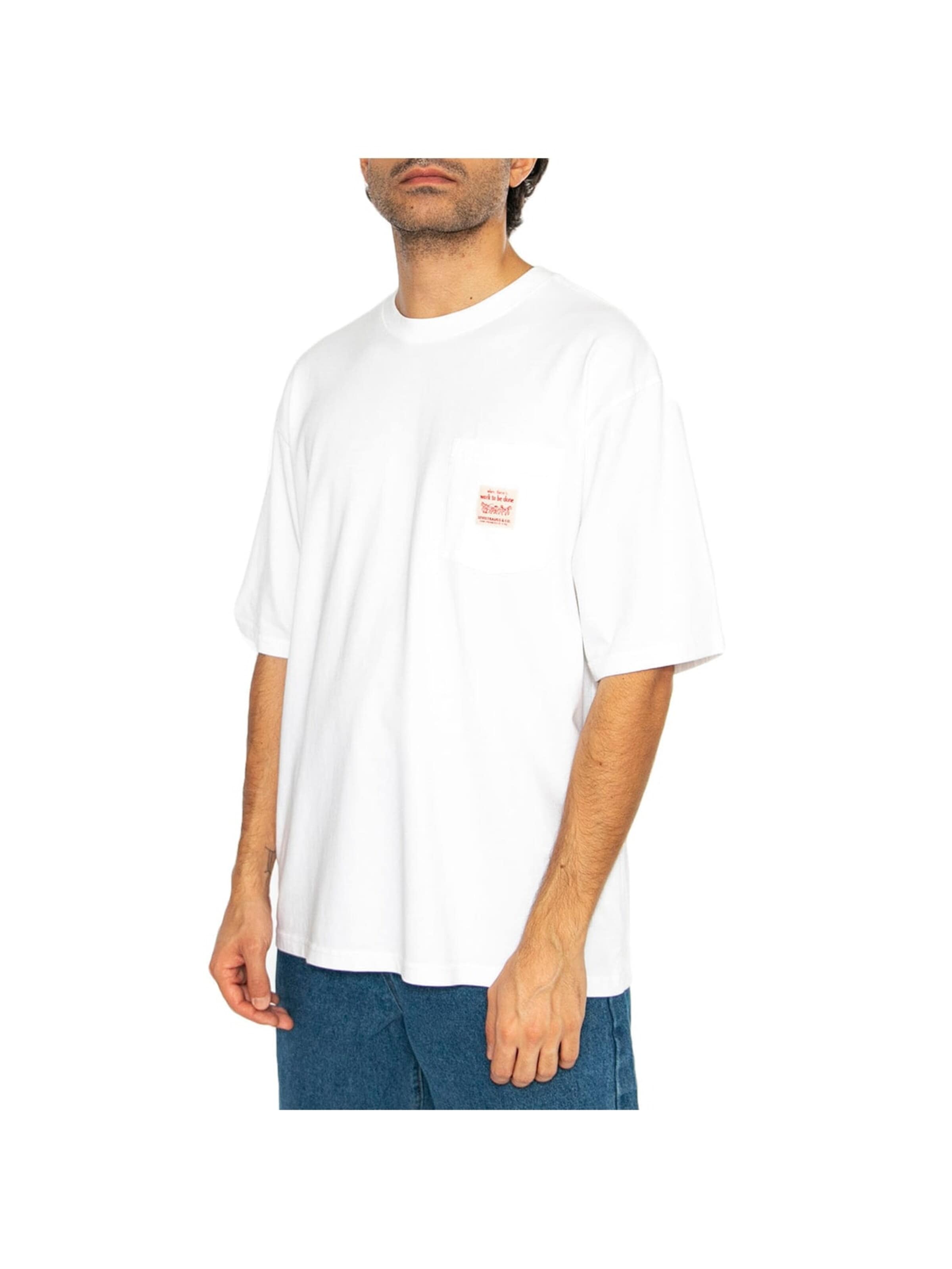 LEVI'S ® Shirt 'SS Workwear Tee Bright White' in White
