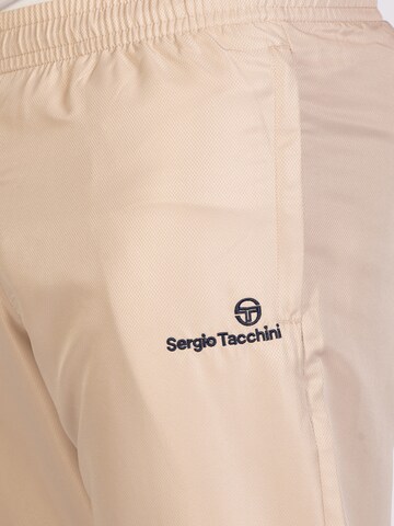 Sergio Tacchini Tapered Workout Pants 'Carson 021' in Beige
