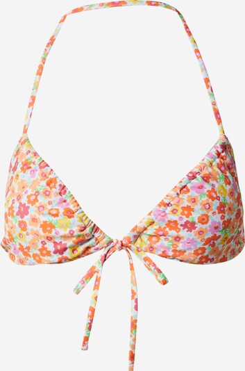 ABOUT YOU x Laura Giurcanu Bikinitop 'Tara' in de kleur Geel / Mintgroen / Lichtlila / Oranje, Productweergave
