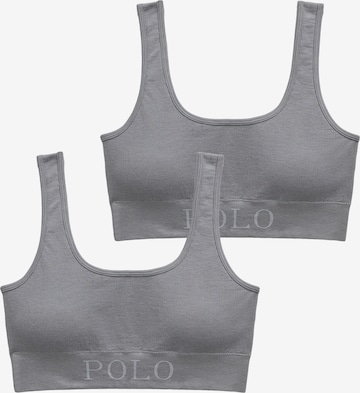 Bustier Soutien-gorge 'Club Cotton' Polo Ralph Lauren en gris : devant