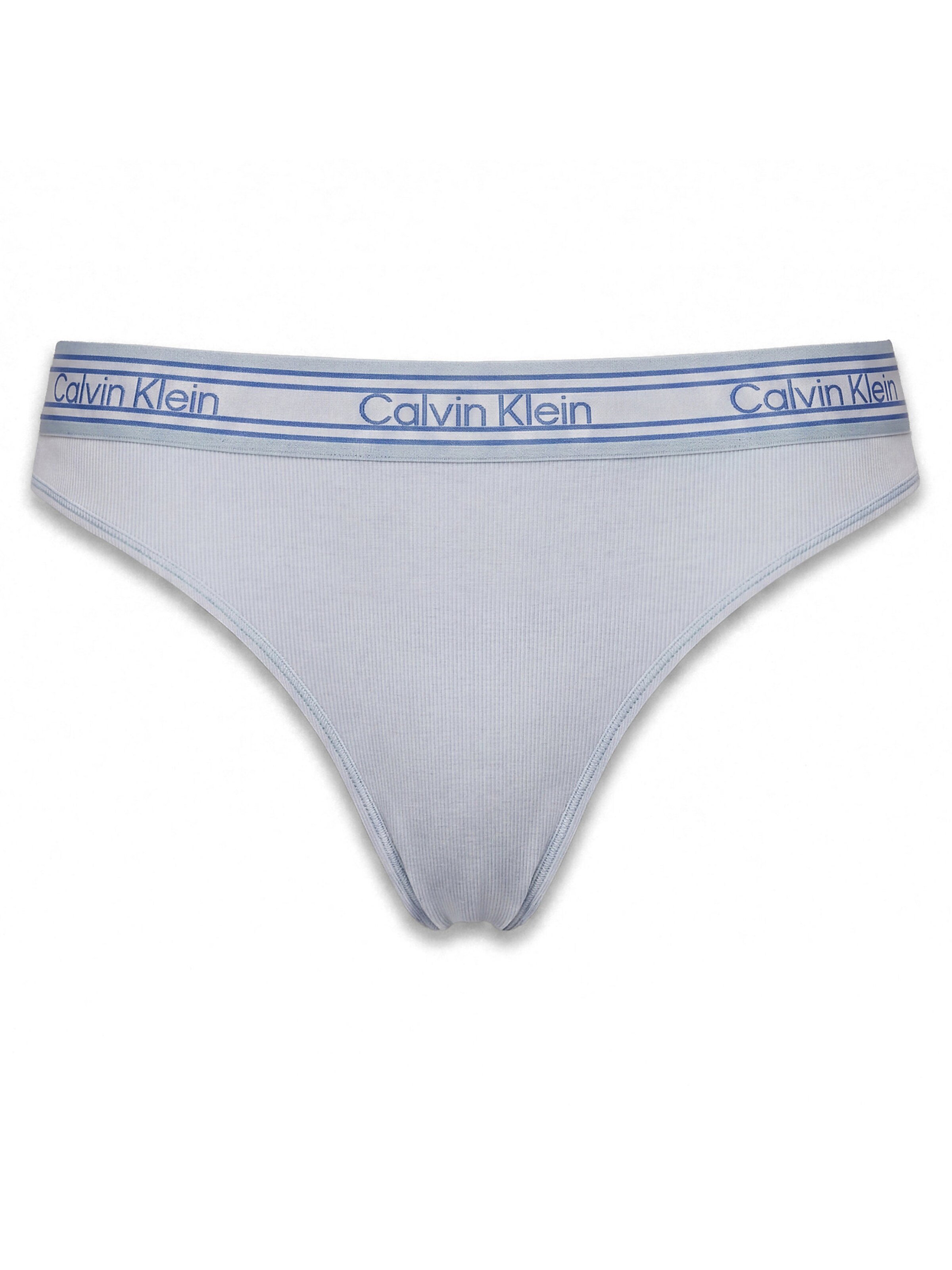 Calvin Klein String in Blauw: voorkant