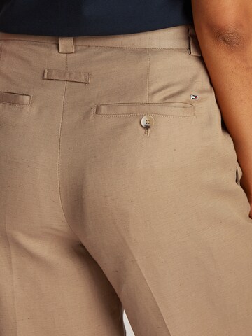 TOMMY HILFIGER Wide leg Trousers with creases in Green