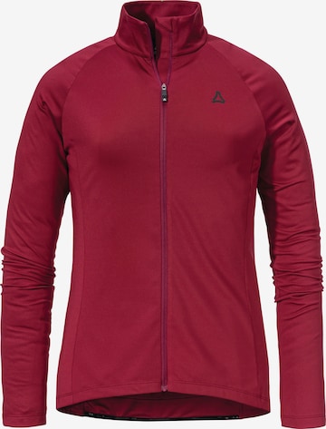 Schöffel Gebreid sportvest 'Kubena' in Rood: voorkant