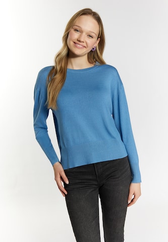 MYMO Пуловер 'Keepsudry' в синьо: отпред