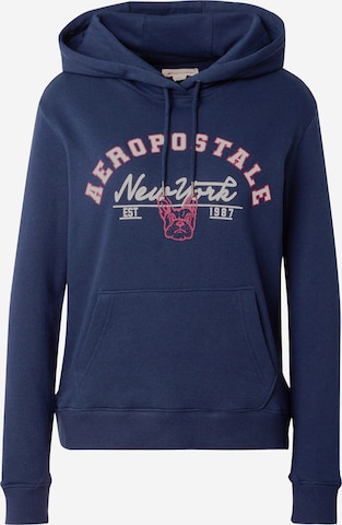 Sweat-shirt AÉROPOSTALE en bleu : devant