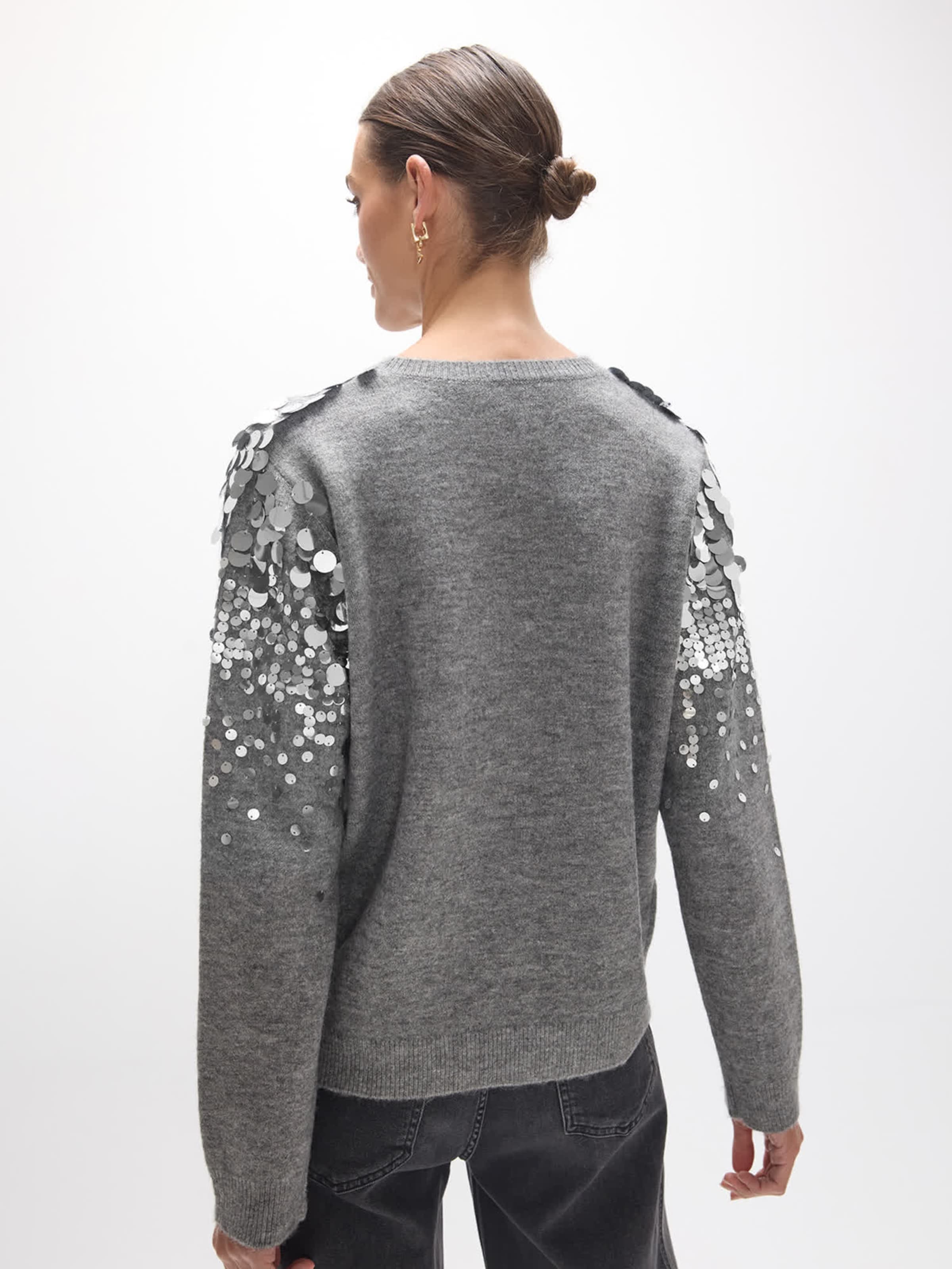 Pull-over Lola Casademunt en gris : derrière