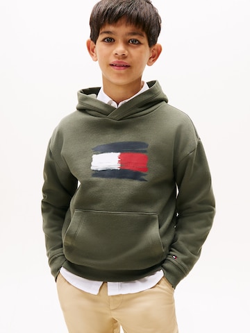 TOMMY HILFIGER Sweatshirt in Groen: voorkant
