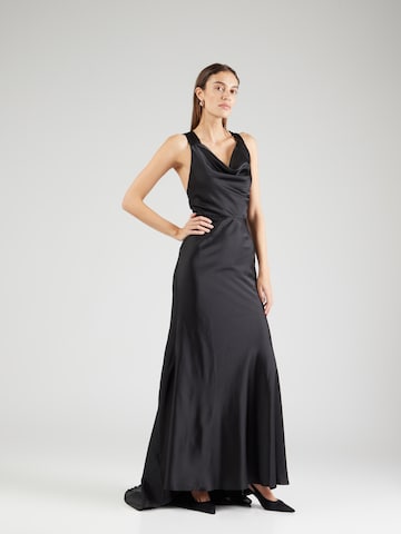 Robe de soirée Jarlo en noir : devant