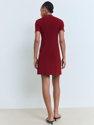 MANGO Knit dress 'SESETA' in Red
