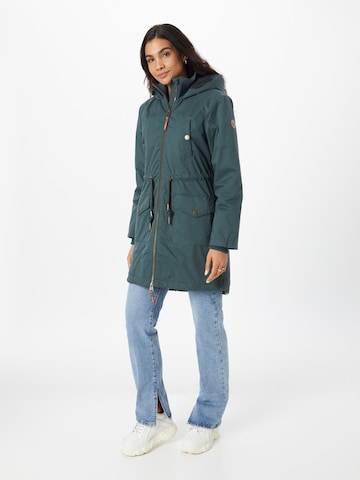 Parka mi-saison 'CRESCEND' Ragwear en vert : devant