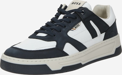 BOSS Black Sneakers 'Baltimore' in Beige / Dark blue / White, Item view