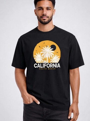 Neverless Shirt 'California' in Black: front