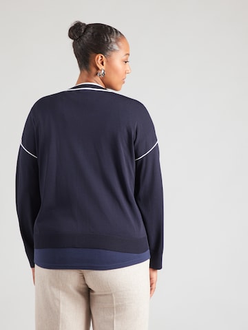 Persona by Marina Rinaldi Gebreid vest 'MIELE' in Blauw