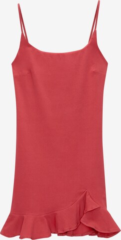Pull&Bear Sukienka w kolorze czerwony: przód