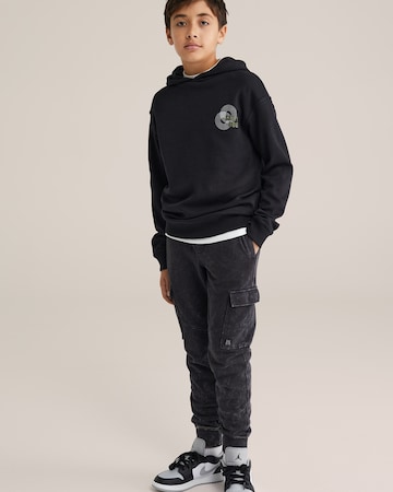 WE Fashion Tapered Byxa i svart