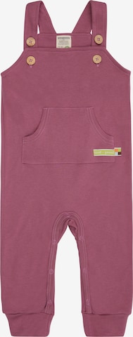 loud + proud Loose fit Overalls in Purple: front