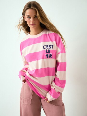 Next Shirt in Roze: voorkant