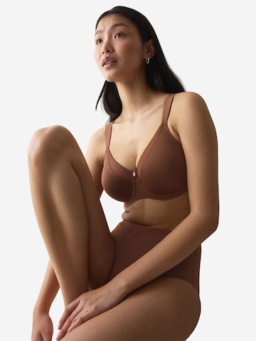 TRIUMPH Minimiser Bra ' Red Label True Shape Sensation ' in Brown