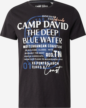 CAMP DAVID Bluser & t-shirts i sort: forside