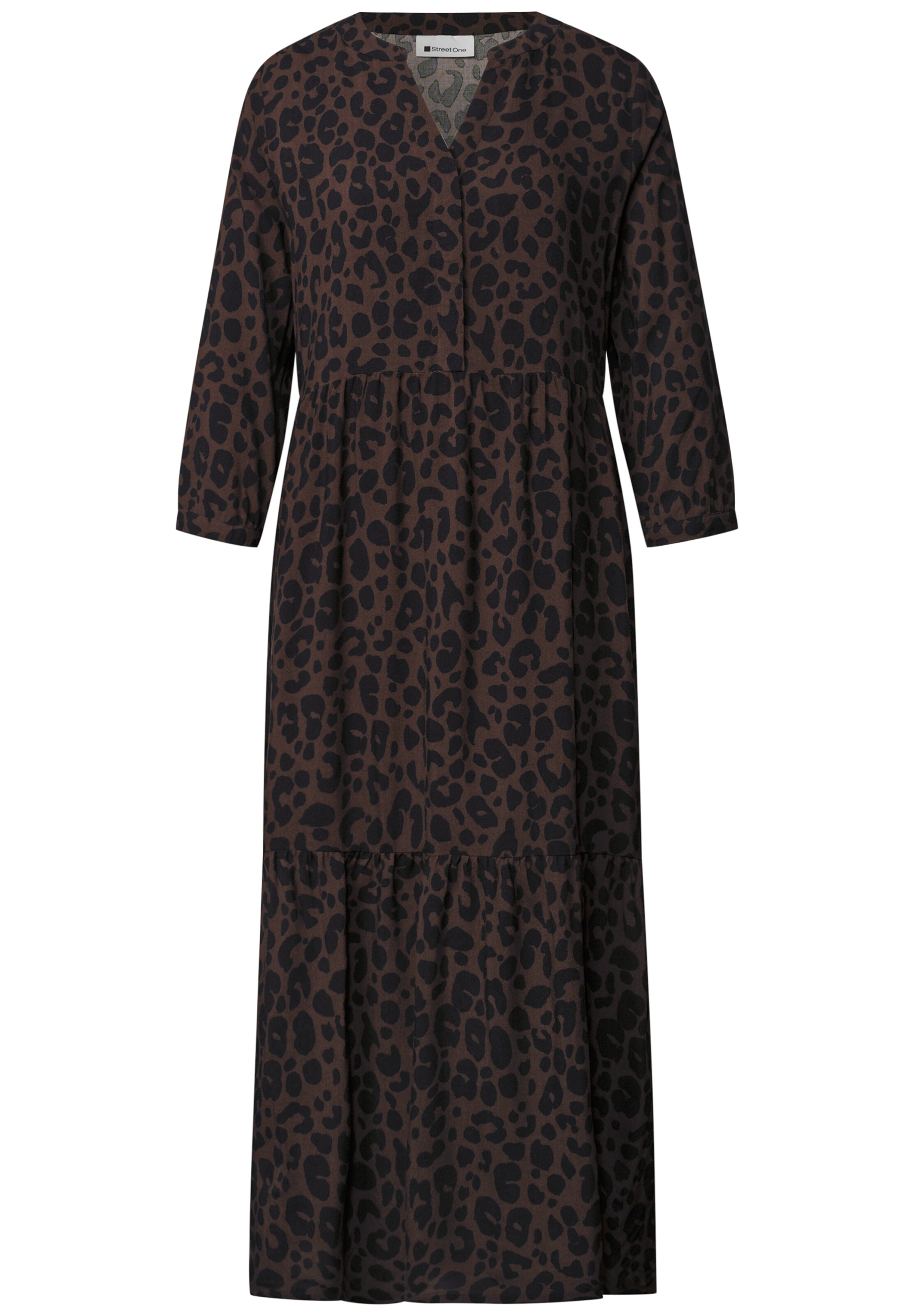 STREET ONE Kleid in Braun: Vorderseite