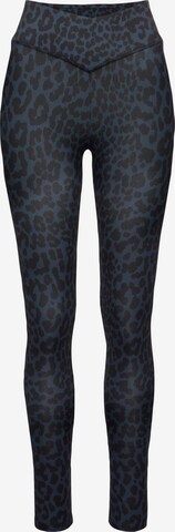 LASCANA ACTIVE Skinny Sportbroek in Blauw: voorkant