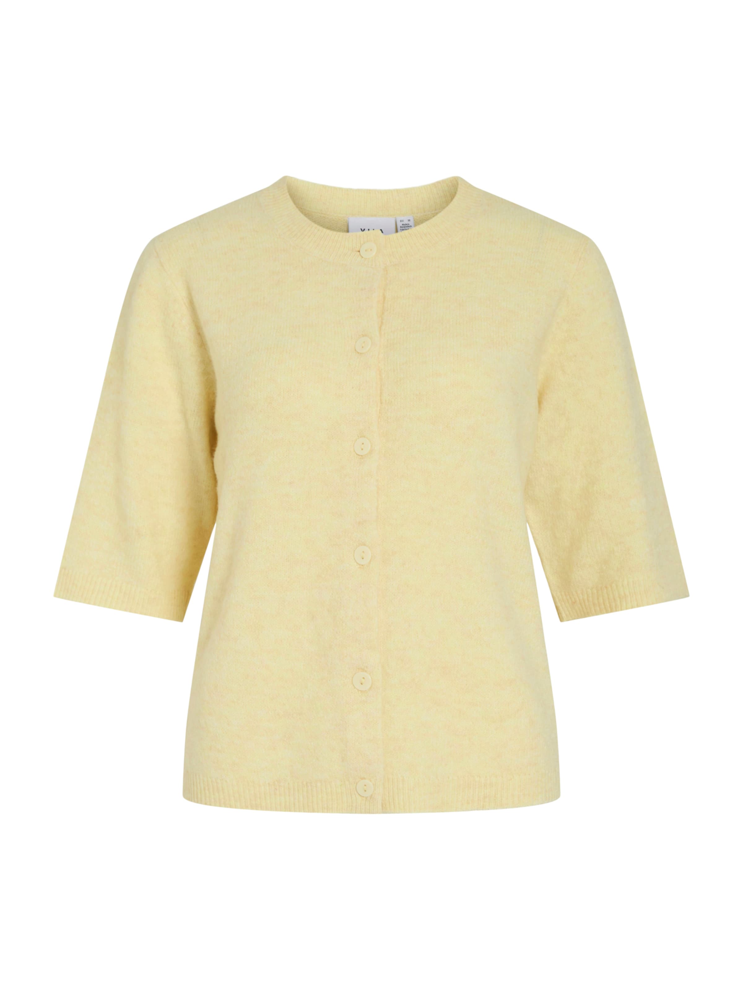 VILA Strickjacke 'VILIGA' in Gelb: Vorderseite