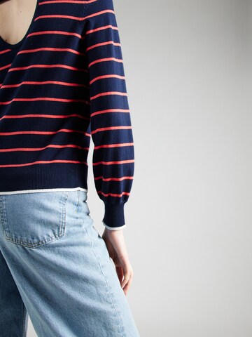 VERO MODA Pulover 'ALMA' | modra barva