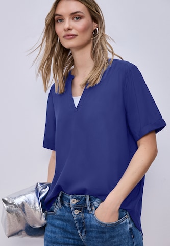 STREET ONE Blouse in Blue: front