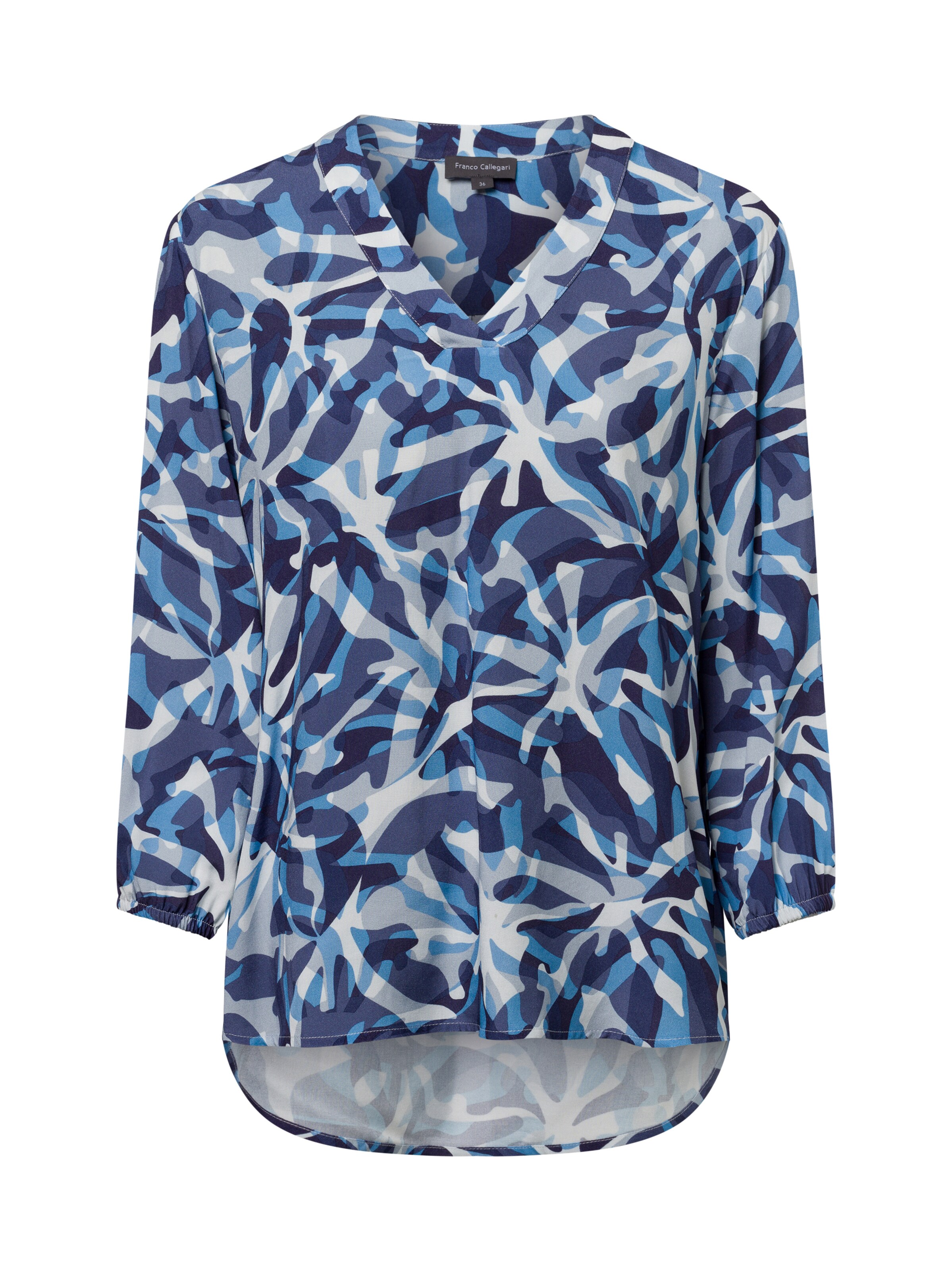 Franco Callegari Bluse ' Lola ' in Blau: Vorderseite