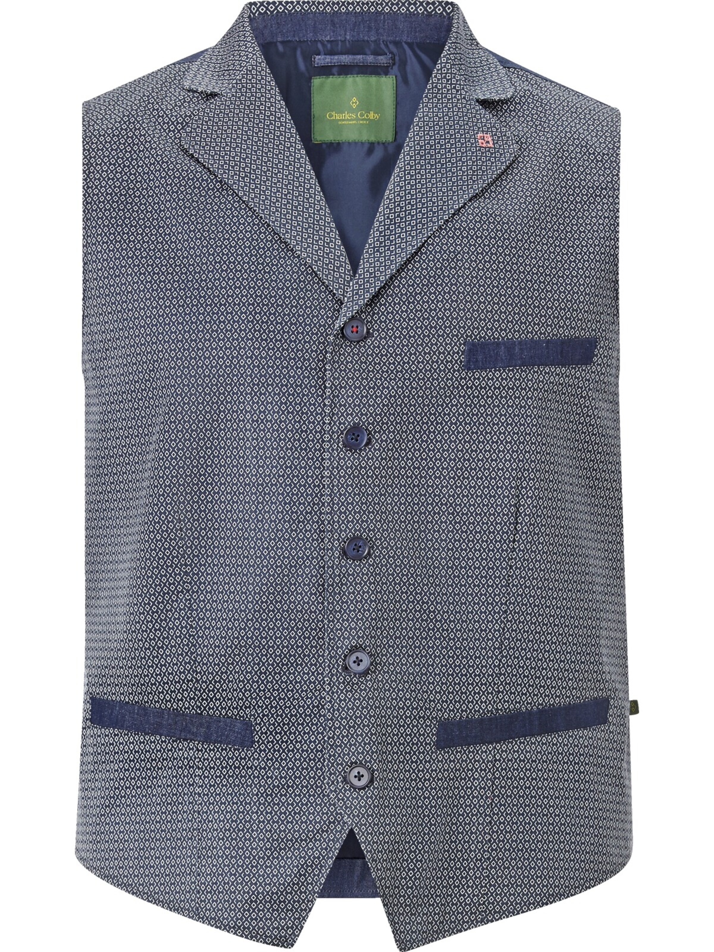 Charles Colby Vest 'Duke Andrew' in Blue: front
