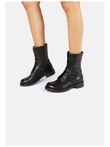 FELMINI Lace-Up Ankle Boots in Black