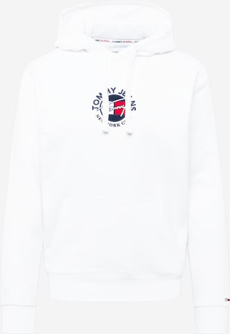 Tommy Jeans Mikina - biela: predná strana