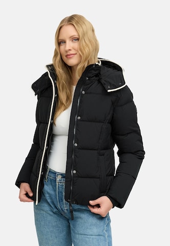 Ragwear Winter jacket 'Gleama' in Black: front
