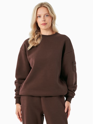 Organication Sweatshirt in Brown: front