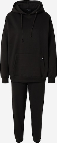 Nasty Gal Sweatsuit in Black: front