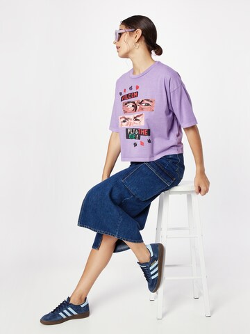 Volcom T-Shirt 'PLAY THE' in Lila