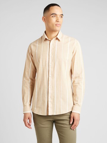 Coupe regular Chemise SELECTED HOMME en beige : devant