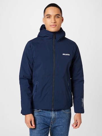 Veste mi-saison HOLLISTER en bleu : devant