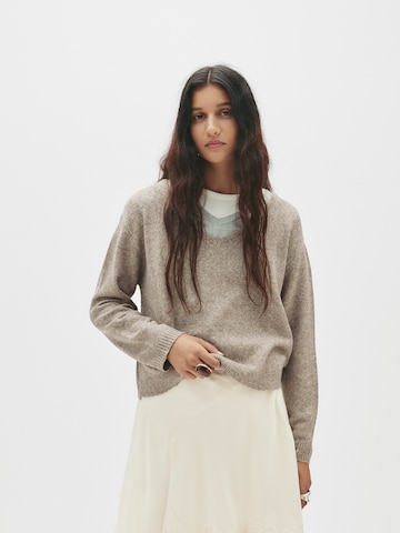 Pull-over Pull&Bear en marron : devant