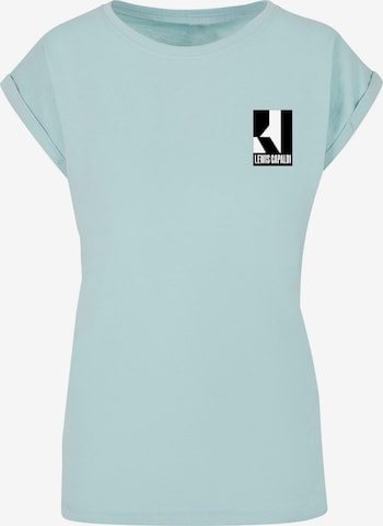 Merchcode T-Shirt 'Lewis Capaldi - Tour' in Blau: predná strana