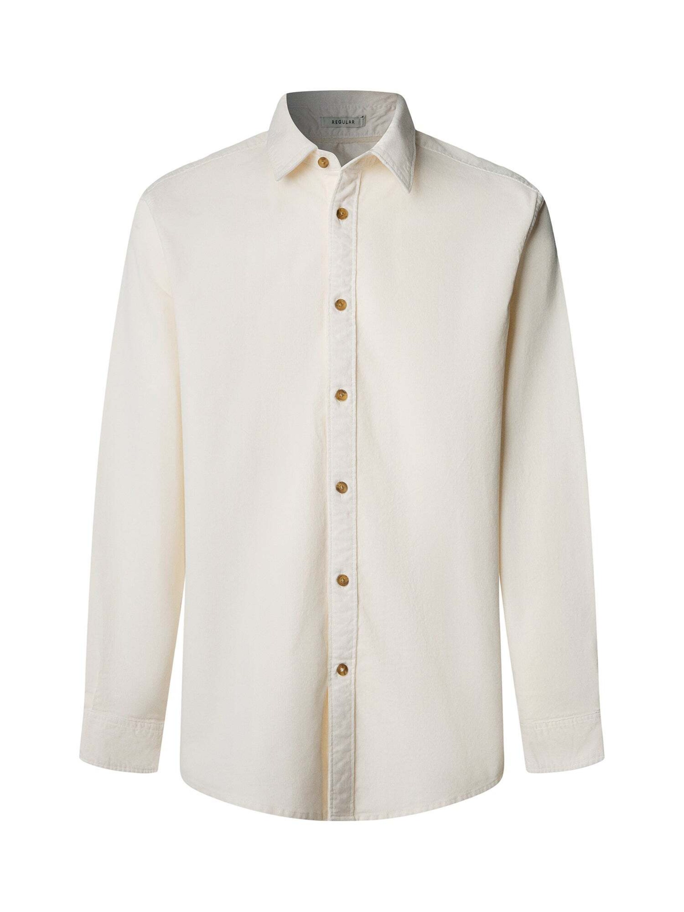 Pepe Jeans - Ajuste regular Camisa 'RIVER' en blanco: frente
