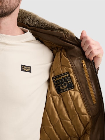 PME Legend Übergangsjacke 'A-2 Snowprop leather jacket'‌‌ in Braun