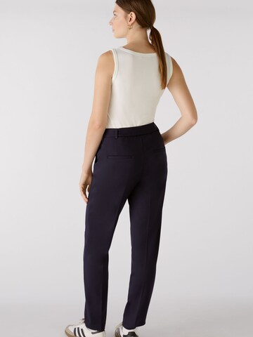 OUI Slim fit Pleated Pants 'FEYLIA' in Blue