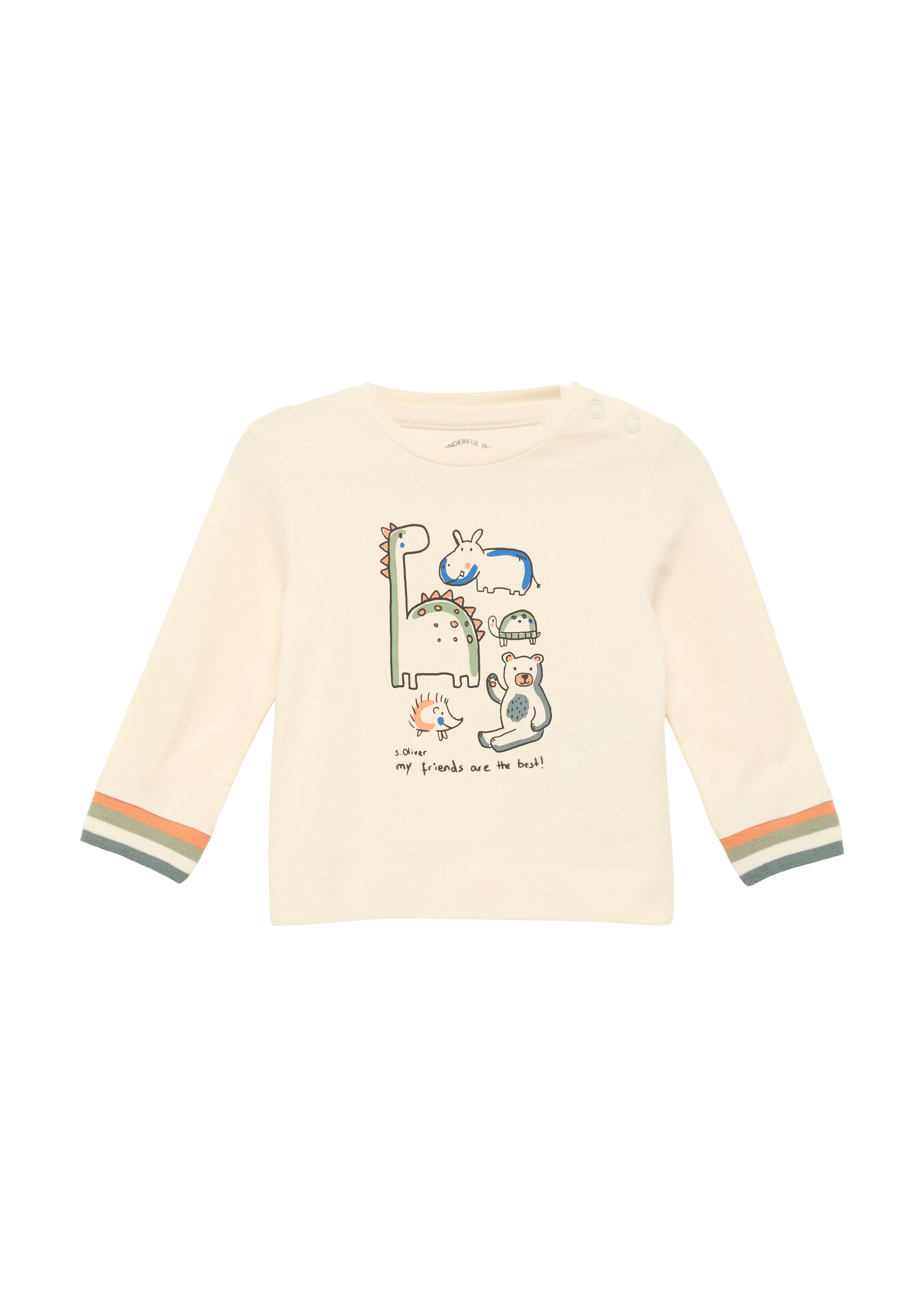 T-Shirt s.Oliver en beige : devant