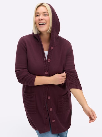 SHEEGO Gebreid vest in Rood