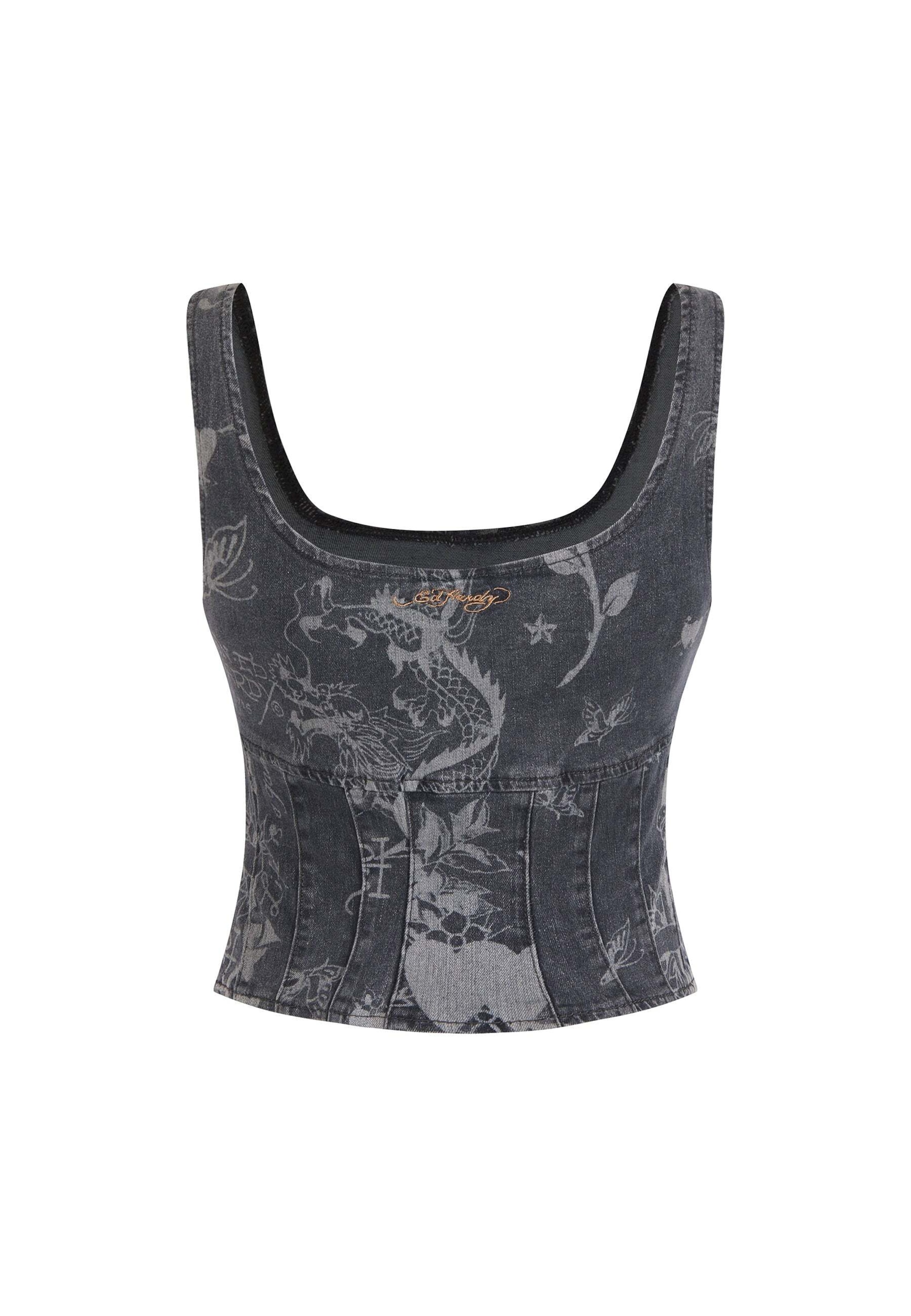 Ed HardyTop - plava boja: prednji dio