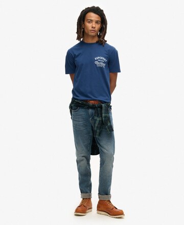 Superdry Shirt 'Copper' in Blau